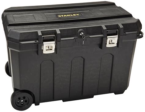 metal tool box stanley|stanley 50 gallon tool box.